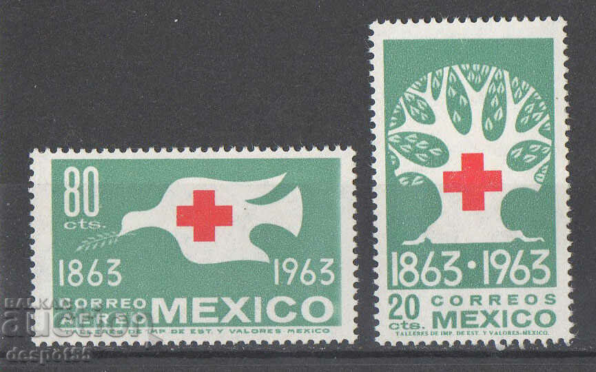 1963. Μεξικό. 100 χρόνια από τον Ερυθρό Σταυρό.