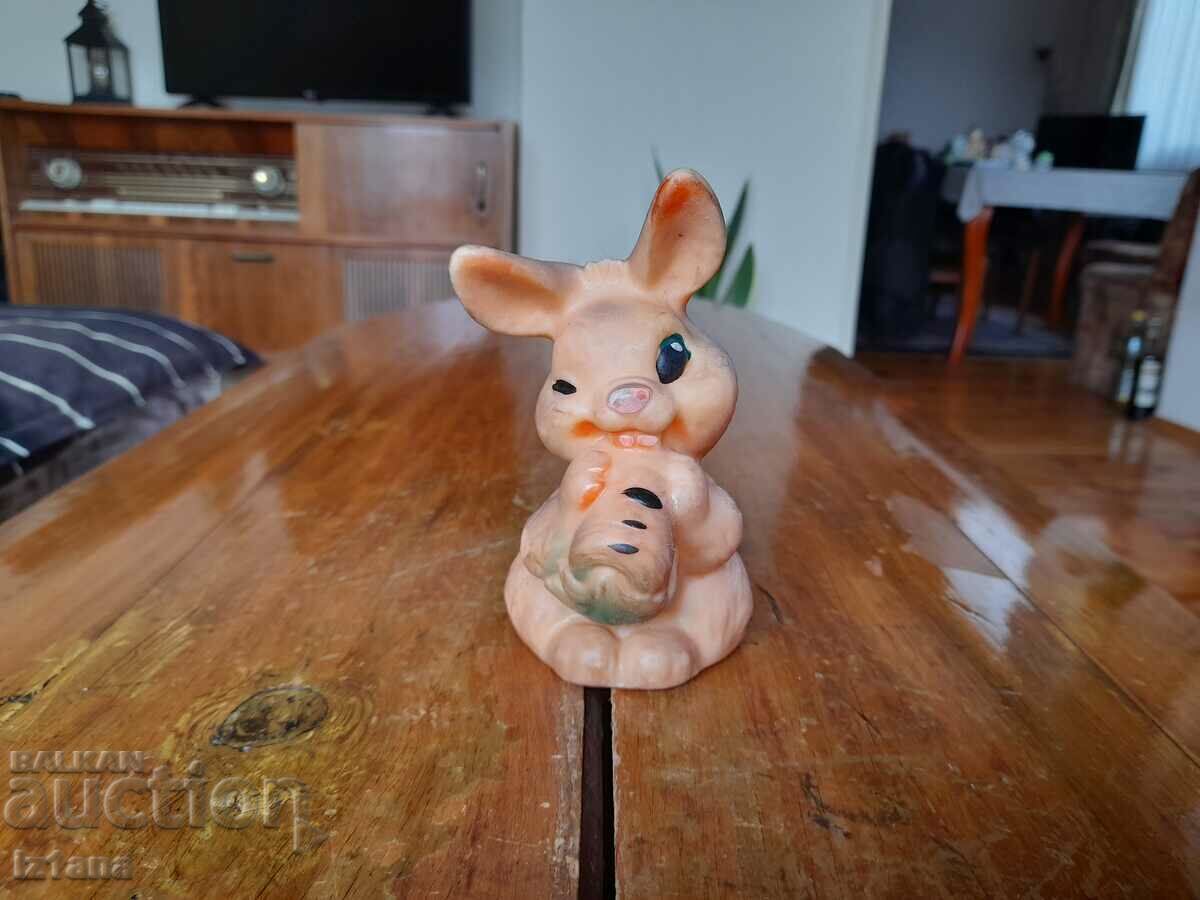 Old rubber toy rabbit Old rubber toy rabbit
