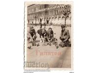 1937 MICĂ FOTO VECHE VENEȚIA Bulgari PIATA S. MARCO B991