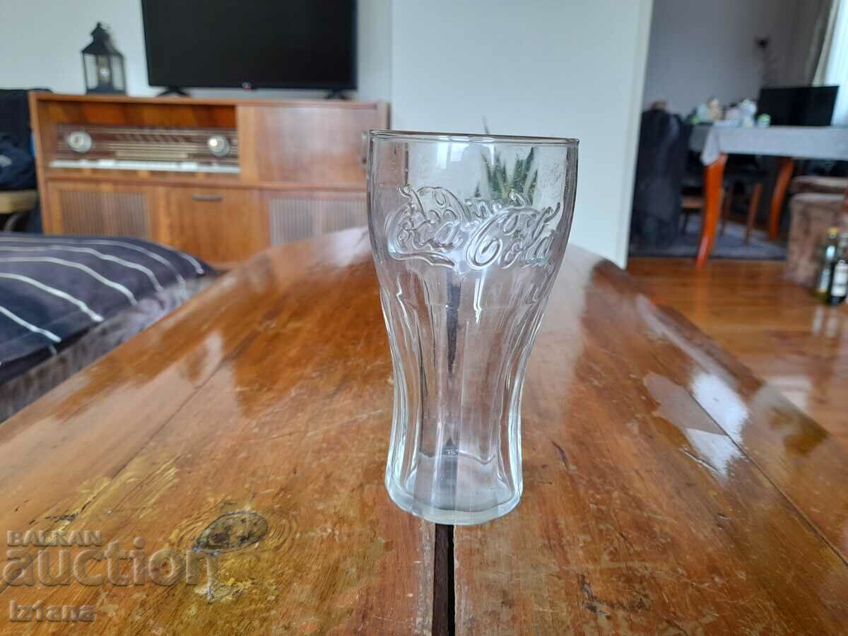 An old glass of Coca Cola, Coca Cola An old glass of Coca Cola, Coca Cola