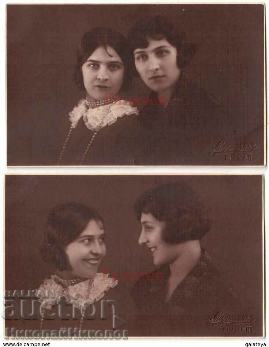 2x OLD PHOTOS OF SHUMEN YOUNG LADIES PHOTO MARKARYAN V997