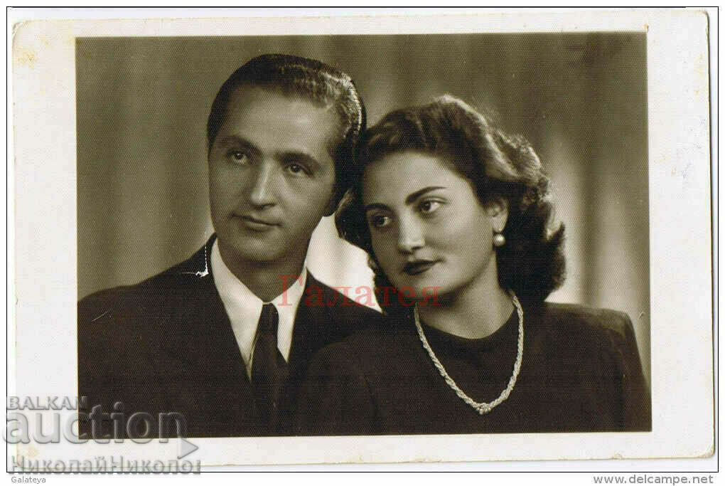1948 FOTO VECHE SHUMEN FOTO DE CUPLU ARMENIAN MARKARYAN V998