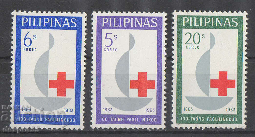 1963. Filipine. 100 de ani Crucea Roșie.