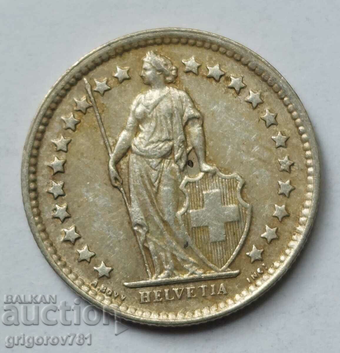 1/2 франк сребро Швейцария 1960 B - сребърна монета #47 с цена 7.50 лв. | € 3.83 1/2 франк сребро Швейцария 1960 B - сребърна монета #47 с цена 7.50 лв. | € 3.83