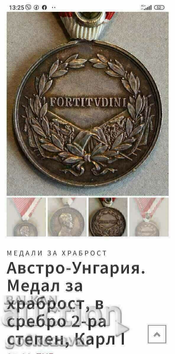 Δημοπρασία Μετάλλιο Αυστροουγγαρίας Ασημένιο 20ου αιώνα! Σπάνιο R !