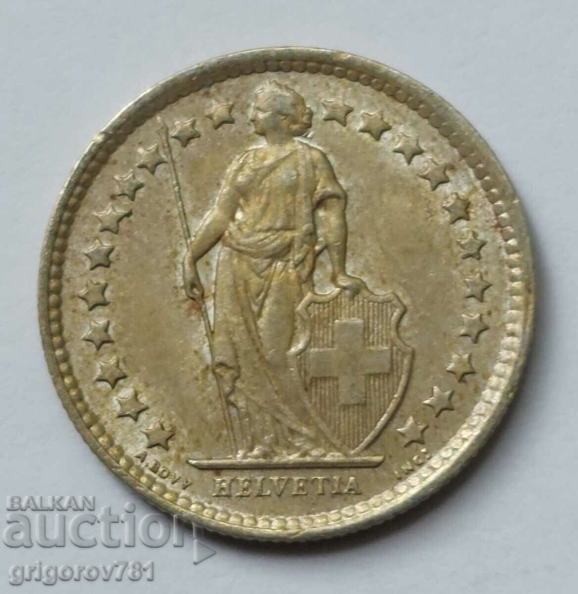 1/2 Franc Argint Elveția 1964 B - Monedă de argint #58 cu preț € 3.83 | 7.49 BGN 1/2 Franc Argint Elveția 1964 B - Monedă de argint #58 cu preț € 3.83 | 7.49 BGN