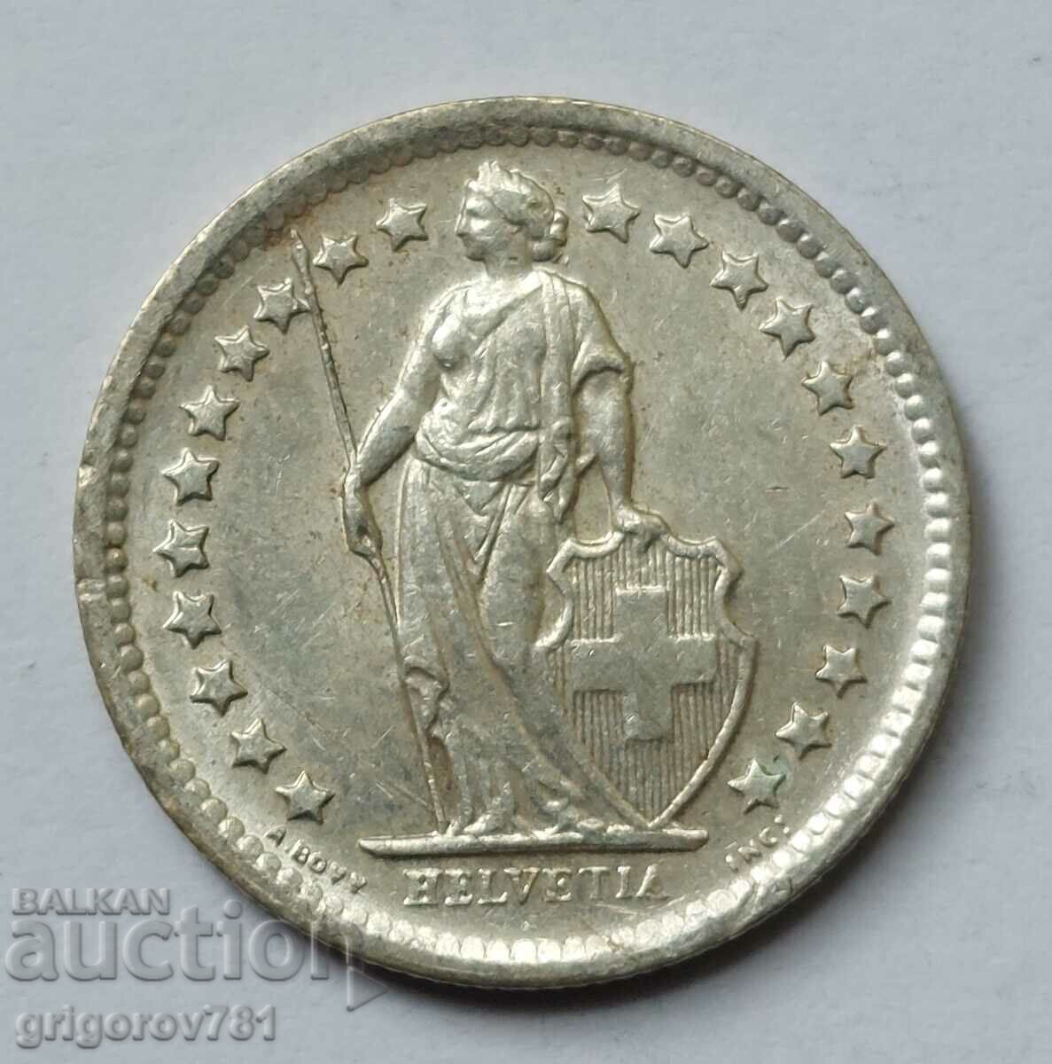 Ασημένιο φράγκο 1/2 Ελβετία 1966 Β - Ασημένιο νόμισμα #59 με τιμή € 3.83 | 7.49 BGN