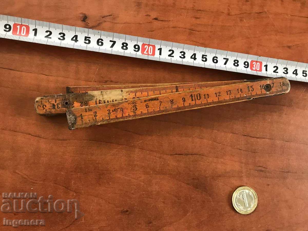 Auction METER CARPENTER WOOD ANTIQUE Auction METER CARPENTER WOOD ANTIQUE