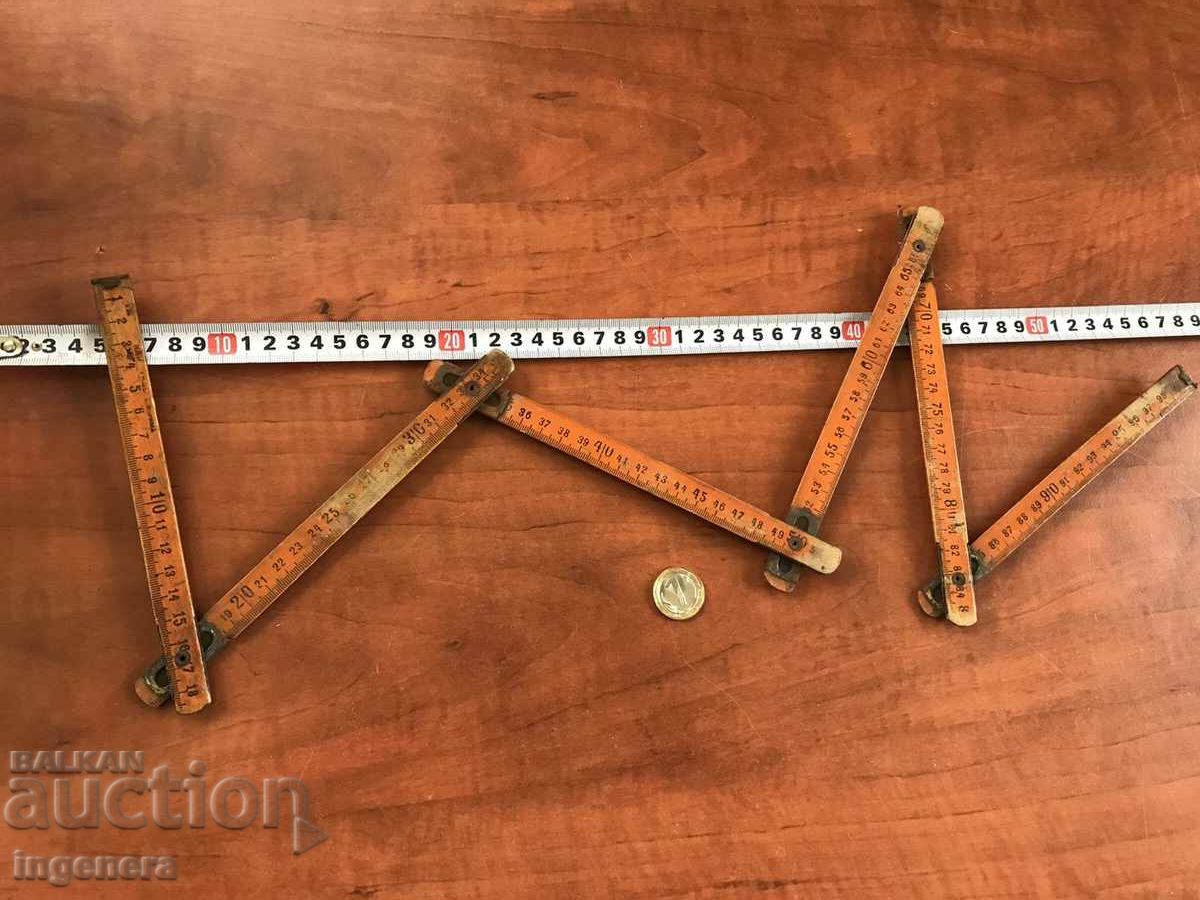 METER CARPENTER WOOD ANTIQUE - 6 METER CARPENTER WOOD ANTIQUE - 6