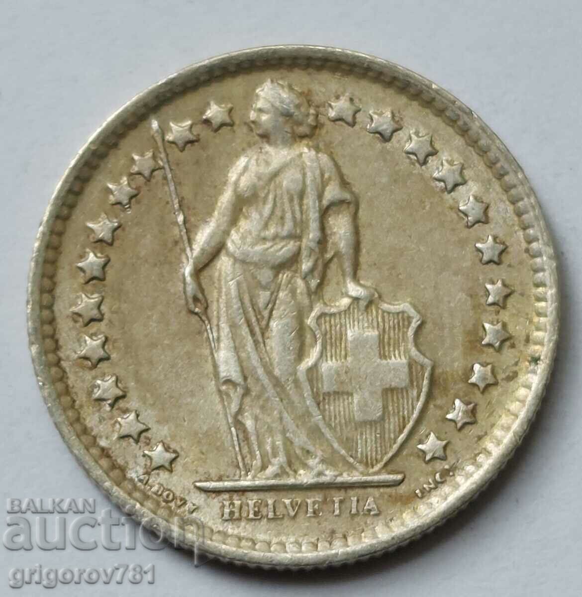 Ασημένιο φράγκο 1/2 Ελβετία 1963 Β - Ασημένιο νόμισμα #62 με τιμή € 3.83 | 7.49 BGN