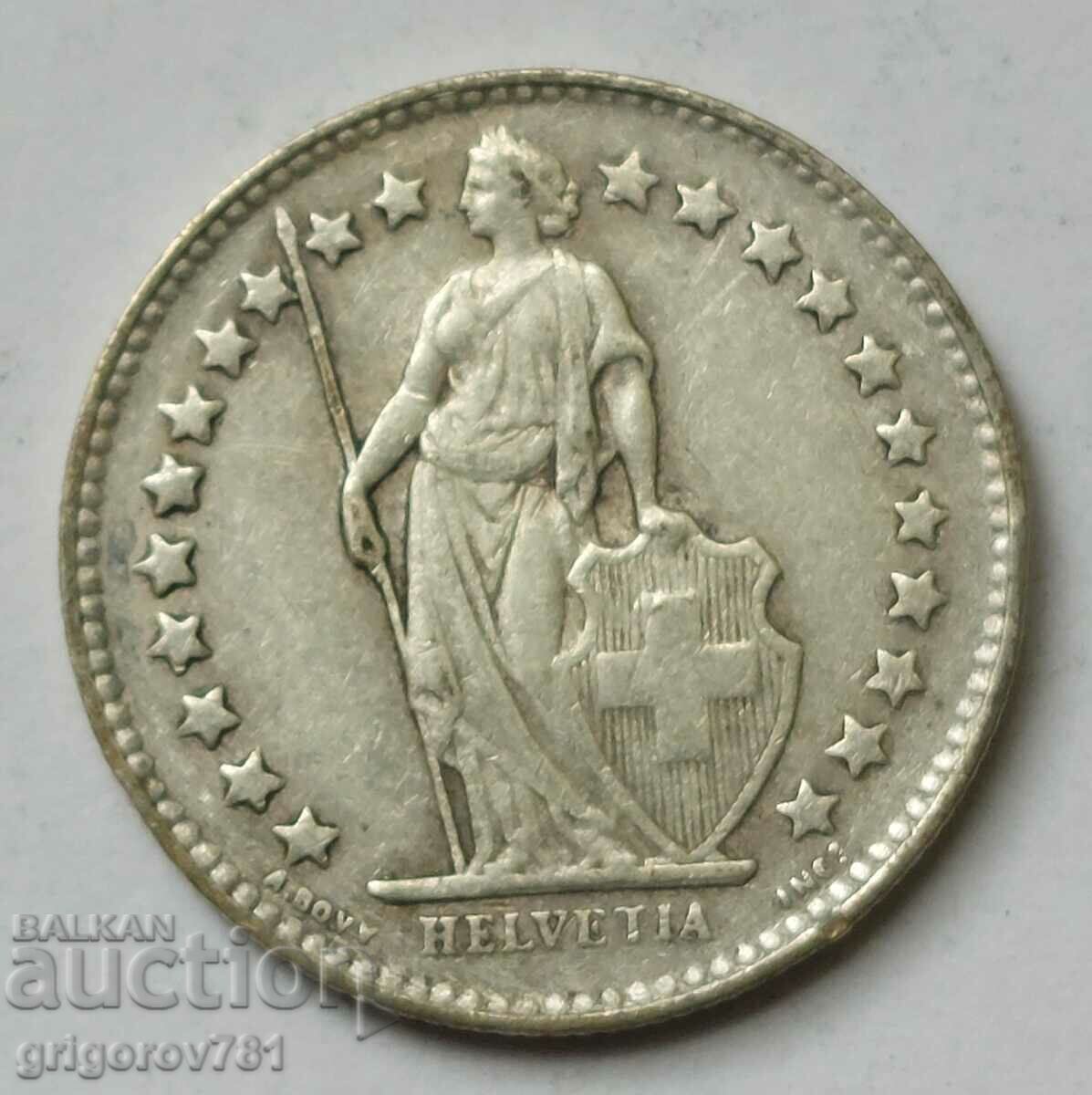 1/2 франк сребро Швейцария 1951 B - сребърна монета #67 с цена 7.50 лв. | € 3.83 1/2 франк сребро Швейцария 1951 B - сребърна монета #67 с цена 7.50 лв. | € 3.83