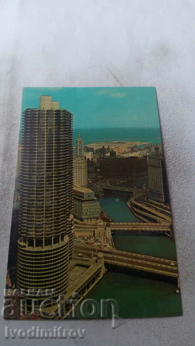 Chicago Marina City Postcard