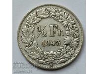 Ασημένιο φράγκο 1/2 Ελβετία 1943 Β - Ασημένιο νόμισμα #73