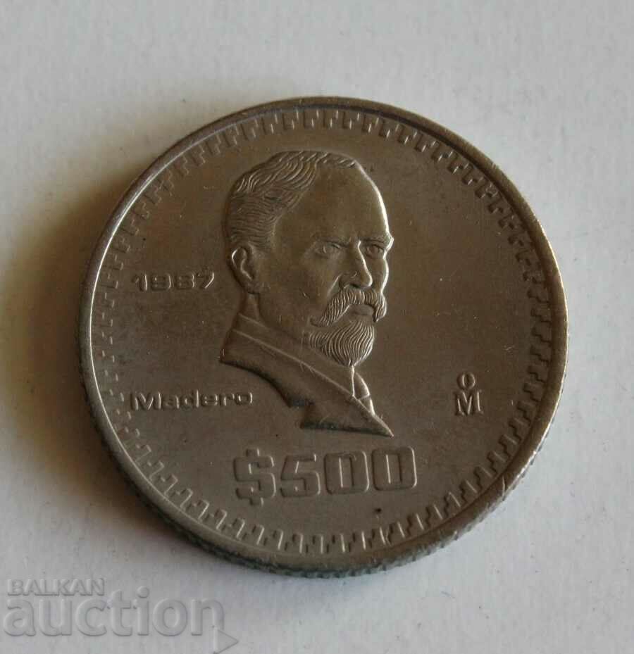 1987 500 PESOS MEXICO OLD COIN with price 5.00 BGN | € 2.56 1987 500 PESOS MEXICO OLD COIN with price 5.00 BGN | € 2.56