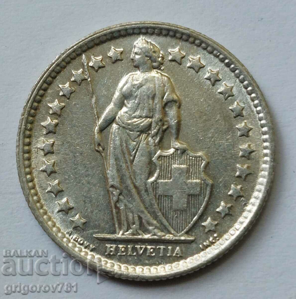 1/2 франк сребро Швейцария 1960 B - сребърна монета #80 с цена 7.50 лв. | € 3.83 1/2 франк сребро Швейцария 1960 B - сребърна монета #80 с цена 7.50 лв. | € 3.83