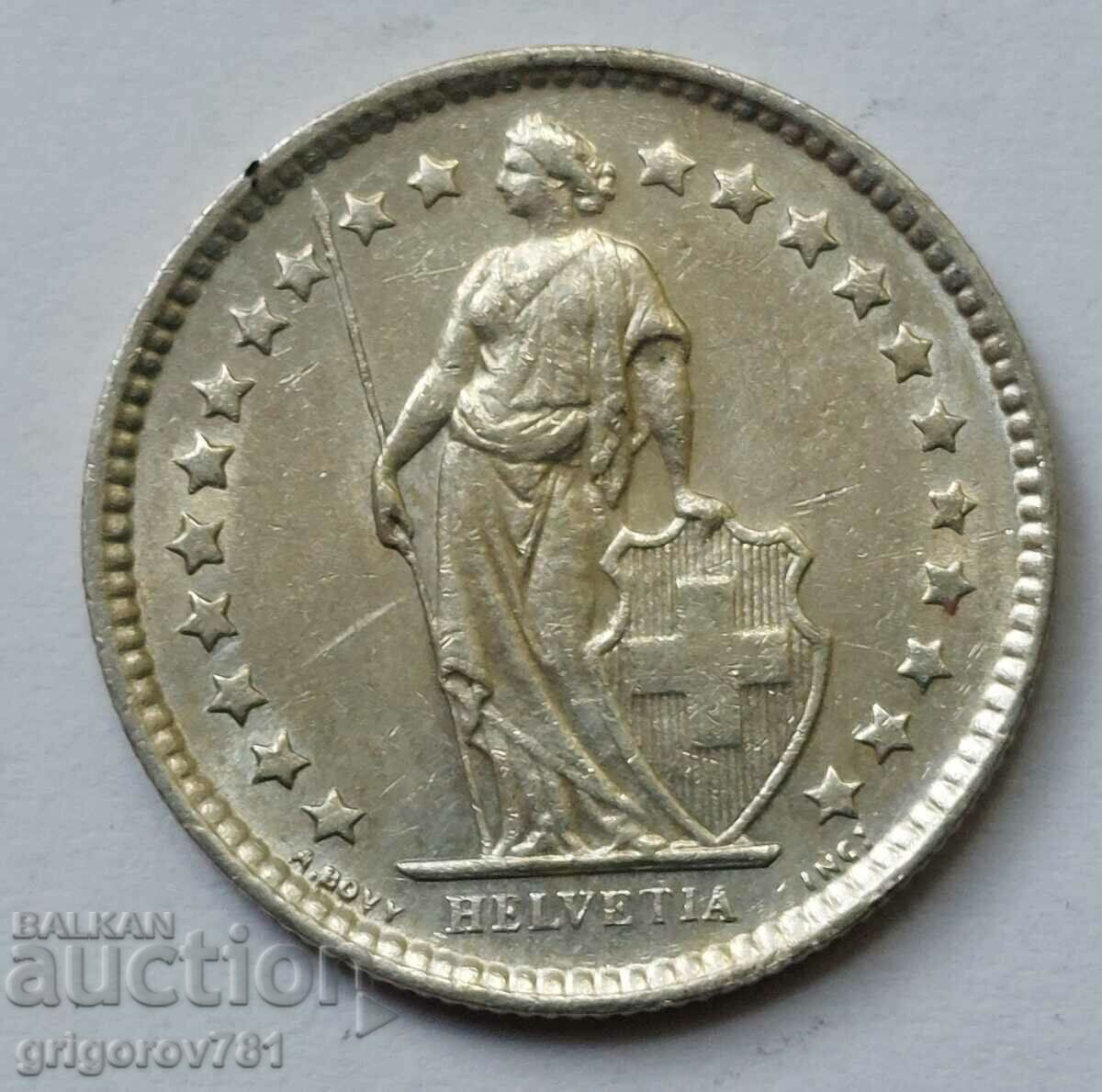 1/2 Φράγκο Ασήμι Ελβετία 1962 Β - Ασημένιο νόμισμα #82 με τιμή € 3.83 | 7.49 BGN