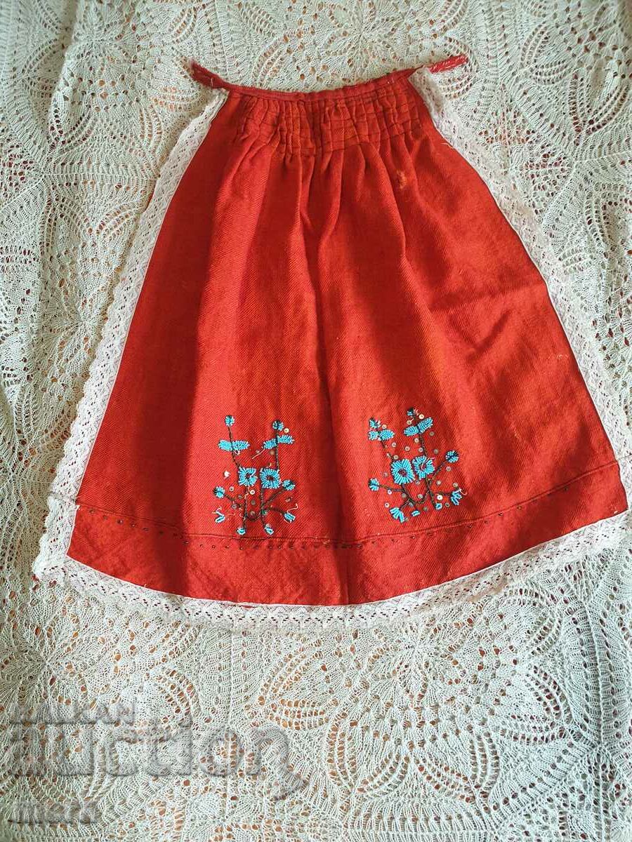 An authentic apron costume
