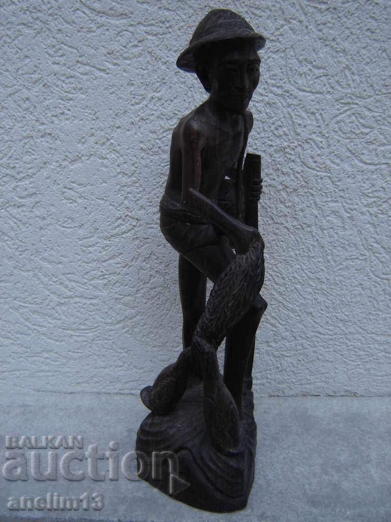 Delivery of OLD LARGE WOODEN FIGURE / WOODCARVING Delivery of OLD LARGE WOODEN FIGURE / WOODCARVING