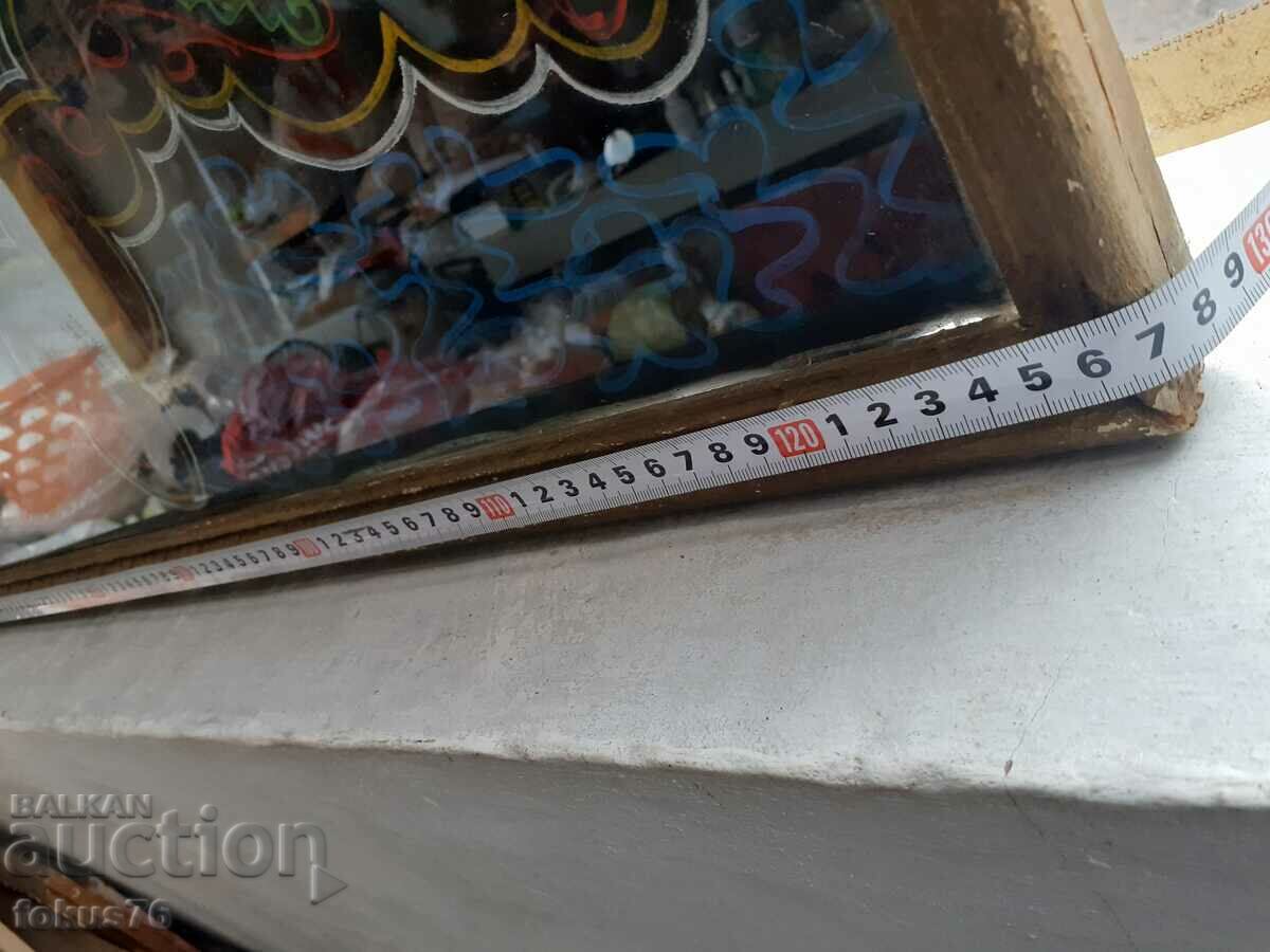 Delivery of Large old hand painted oil painting on canvas frame