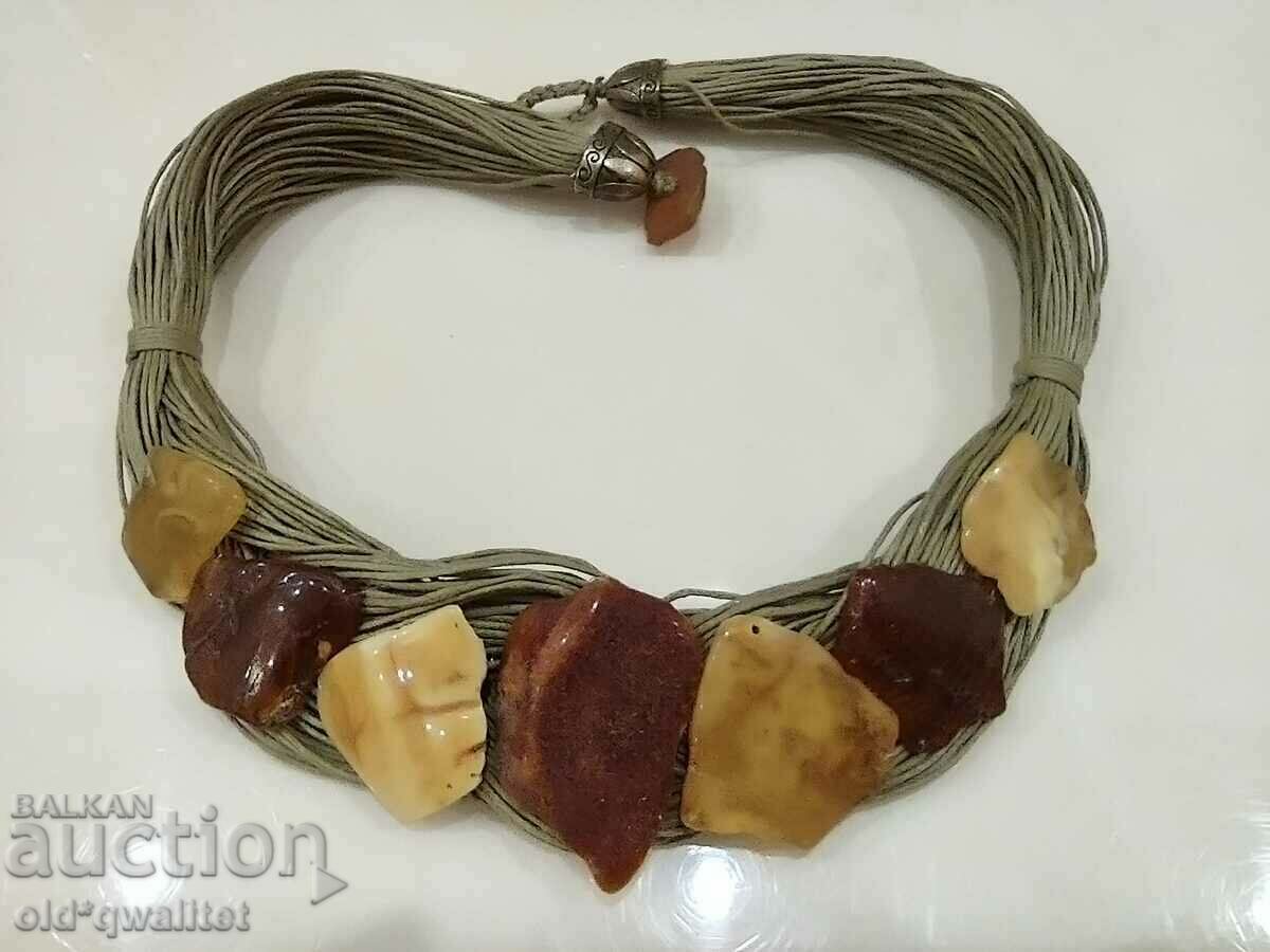 Old elegant necklace with Amber and bronze elements with price 497.00 BGN | € 254.11 Old elegant necklace with Amber and bronze elements with price 497.00 BGN | € 254.11