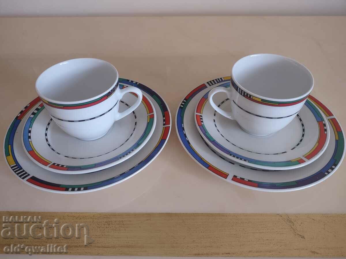 Porcelain cups for tea / coffee, for 2 people, Germany with price 127.00 BGN | € 64.93 Porcelain cups for tea / coffee, for 2 people, Germany with price 127.00 BGN | € 64.93