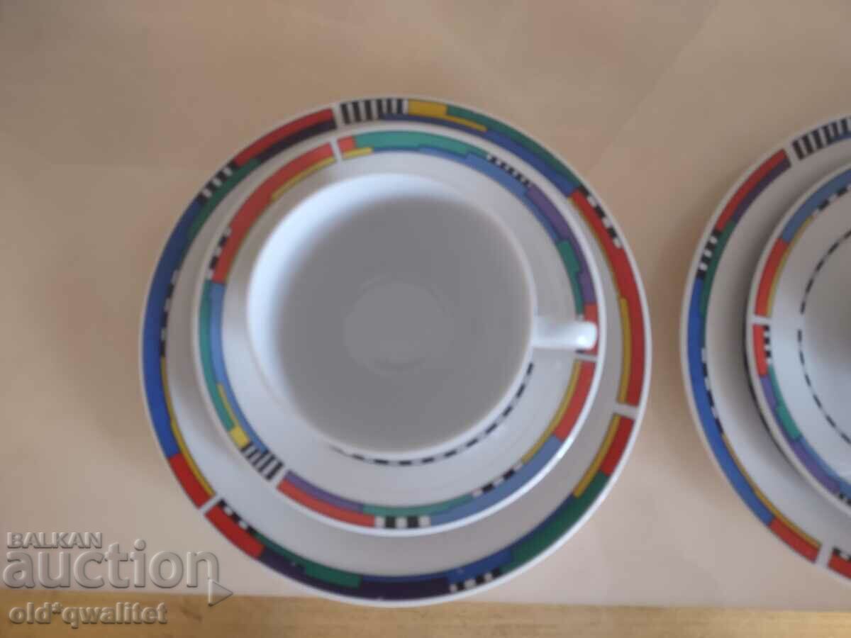 Porcelain cups for tea / coffee, for 2 people, Germany - 5 Porcelain cups for tea / coffee, for 2 people, Germany - 5