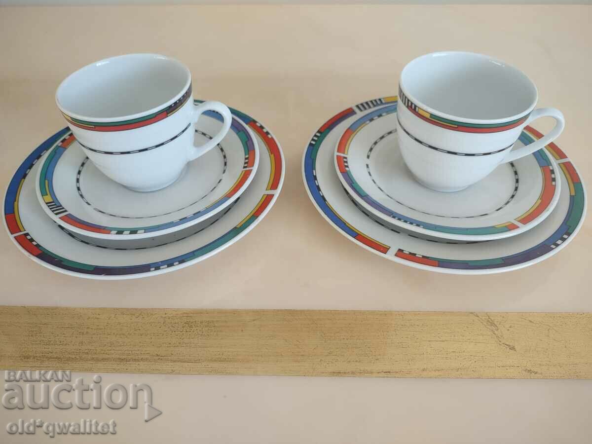 Porcelain cups for tea / coffee, for 2 people, Germany - 7 Porcelain cups for tea / coffee, for 2 people, Germany - 7