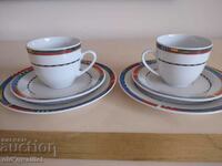 Porcelain cups for tea / coffee, for 2 people, Germany