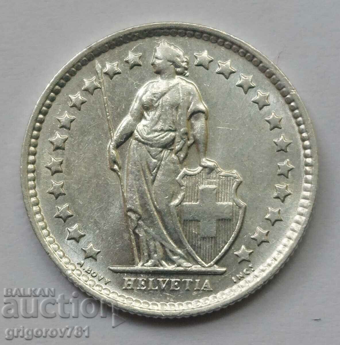 1/2 франк сребро Швейцария 1964 B - сребърна монета #125 с цена € 3.83 | 7.49 лв.