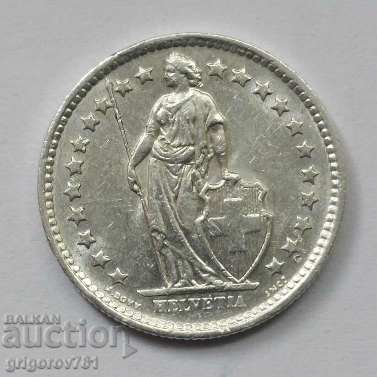 1/2 франк сребро Швейцария 1964 B - сребърна монета #126 с цена € 3.83 | 7.49 лв.