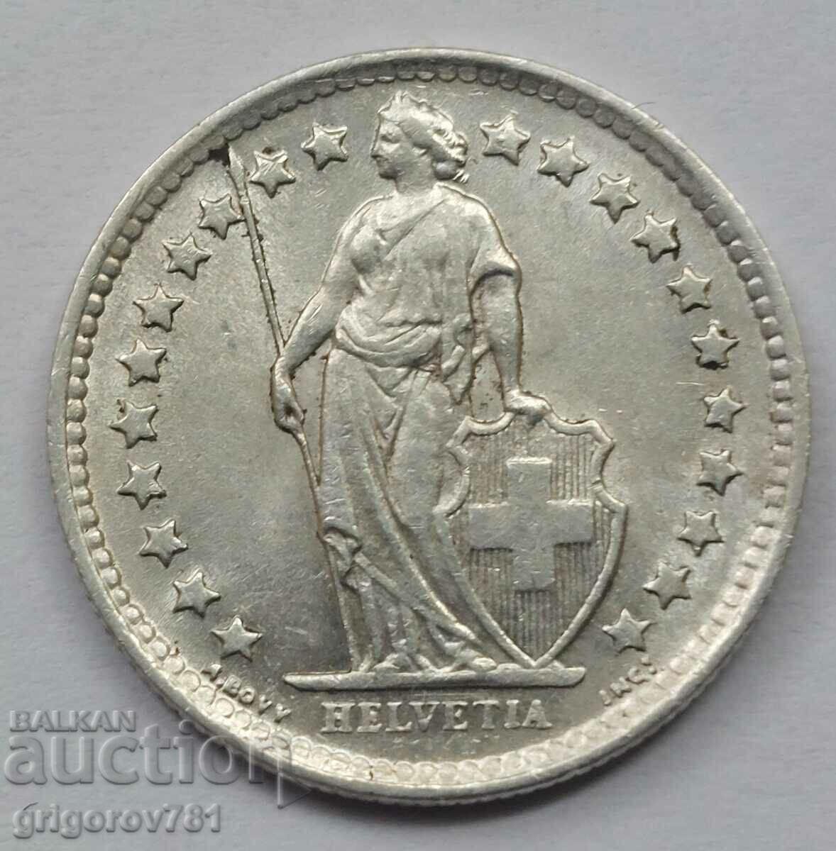 1/2 франк сребро Швейцария 1959 B - сребърна монета #127 с цена 7.50 лв. | € 3.83