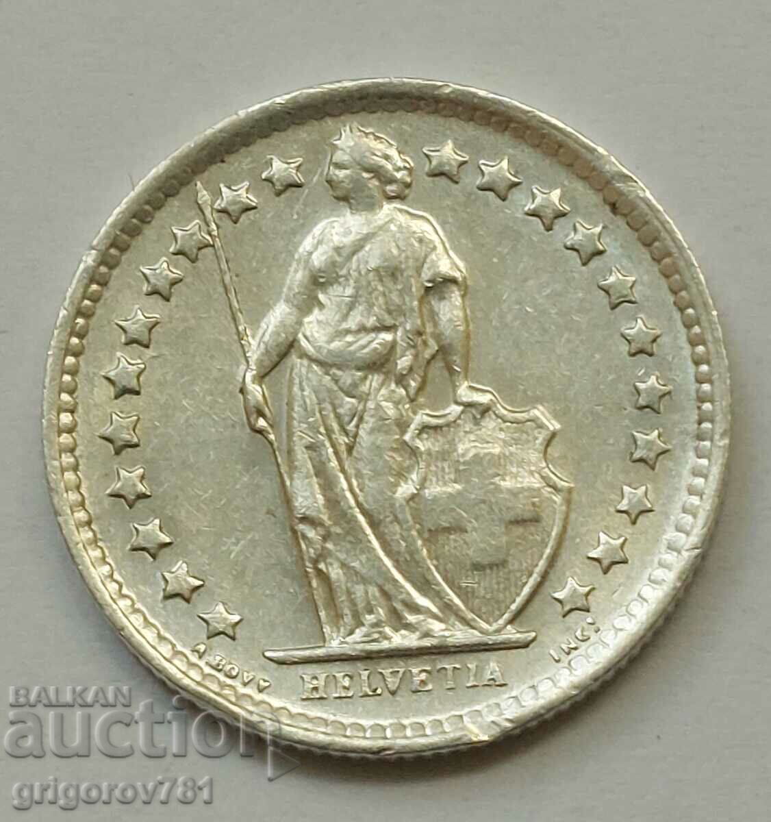 1/2 Franc Argint Elveția 1963 B - Monedă de argint #134 cu preț € 3.83 | 7.49 BGN