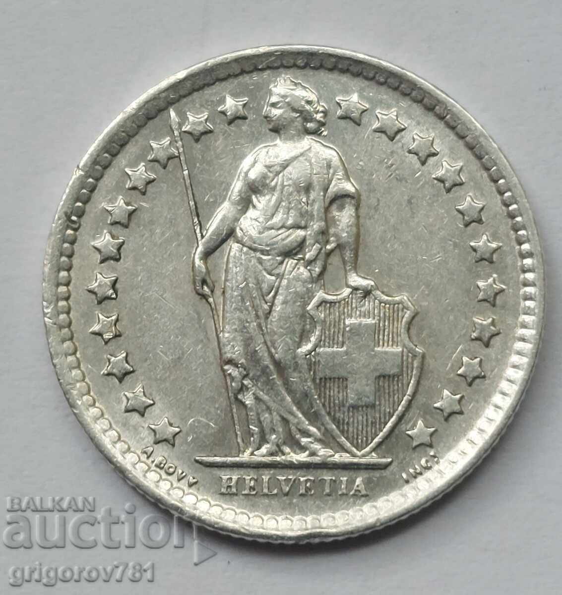 1/2 Franc Argint Elveția 1960 B - Monedă de argint #137 cu preț € 3.83 | 7.49 BGN