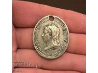 Old English Medal 1887 Victoria Jubilee