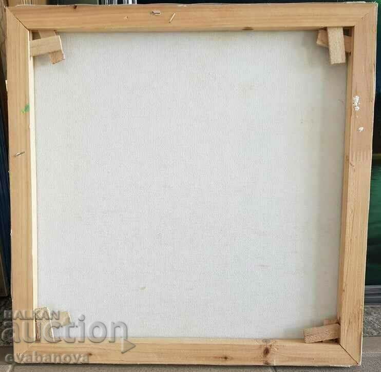 Painting with Russian church, monastery, river, oil paints - 5 Painting with Russian church, monastery, river, oil paints - 5