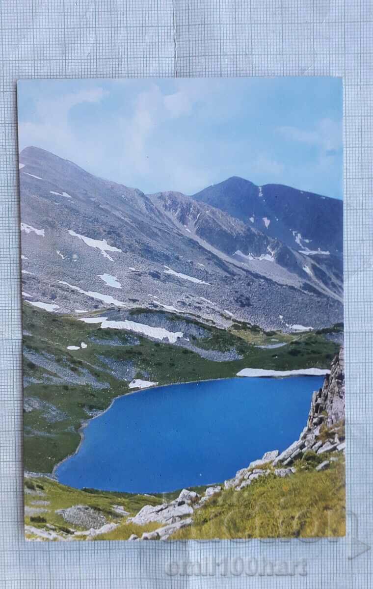 Card - Lacul Albastru Rila cu vârful Cherna Polyana