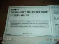 Scheme of a SONY TRINITRON color TV