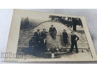Photo Young men and women at the fountain 1935