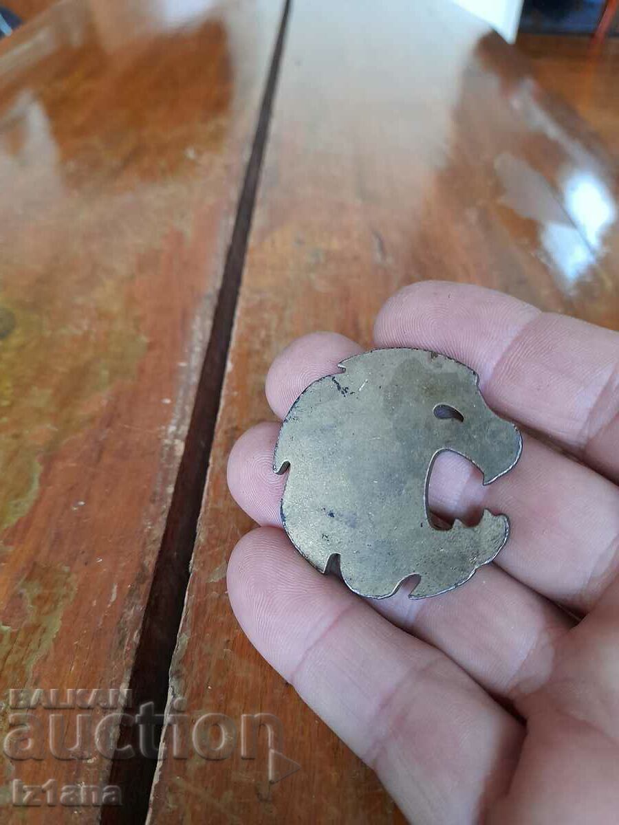 Δημοπρασία Παλαιό μεταλλικό ειδώλιο, κεφάλι λιονταριού