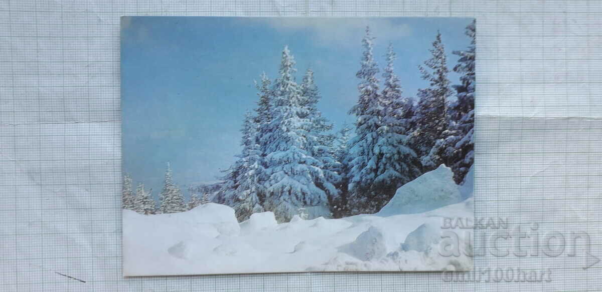 Картичка - Зимен пейзаж