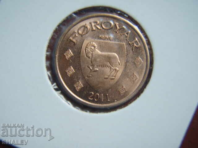 50 Øre 2011 Faroe Islands (RARE!) - Uncirculated - 5 50 Øre 2011 Faroe Islands (RARE!) - Uncirculated - 5