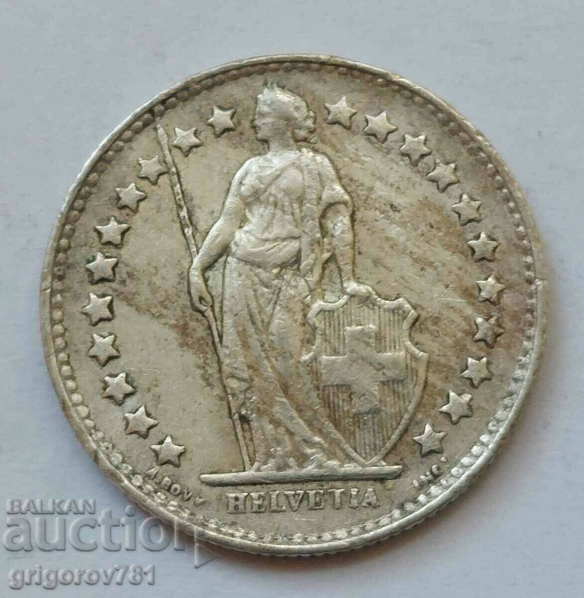 1/2 Franc Silver Switzerland 1951 B - Silver Coin #184 with price 7.50 BGN | € 3.83 1/2 Franc Silver Switzerland 1951 B - Silver Coin #184 with price 7.50 BGN | € 3.83