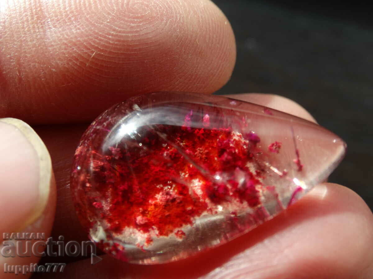 98 carat rutile phantom quartz - 5