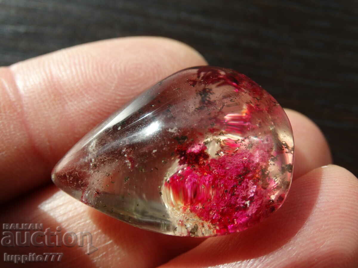 Auction 68 carat rutile phantom quartz Auction 68 carat rutile phantom quartz