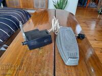 Old Sewing Machine Motor and Pedal Set