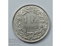 1 Franc Argint Elveția 1962 B - Monedă de argint #16