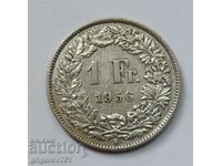 1 франк сребро Швейцария 1956 B - сребърна монета #20