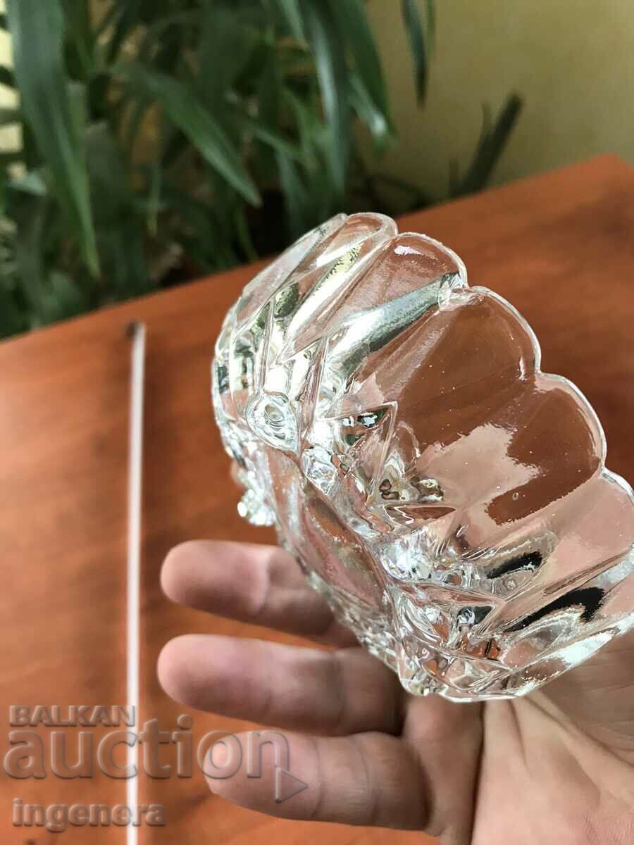 GLASS RELIEF THICK-WALLED BOWL with price 4.00 BGN | € 2.05 GLASS RELIEF THICK-WALLED BOWL with price 4.00 BGN | € 2.05