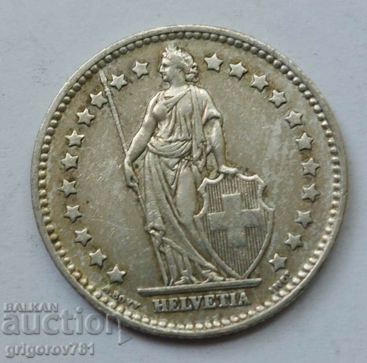 Ασημένιο 1 φράγκο Ελβετία 1958 B - Ασημένιο νόμισμα #29 με τιμή € 7.67 | 15.00 BGN