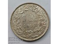1 франк сребро Швейцария 1963 B - сребърна монета #34